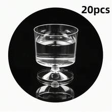 50pcs Mini 60ml Plastic Dessert Cups - Cute Mini Dessert Cups - Perfect For Mousse, Pudding And Appetizers - Perfect For Weddings, Parties And Events - Event Tableware - Clear - View 11