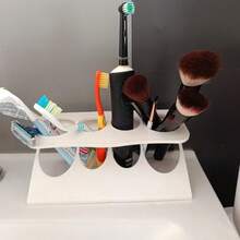 Bathroom Multipurpose Storage Rack For Toothbrush Holder, Multifunctional Drain Rack Organizer, Desktop Organizer For Bathroom And Kitchen, Stylish And Practical - Multicolor - View 3