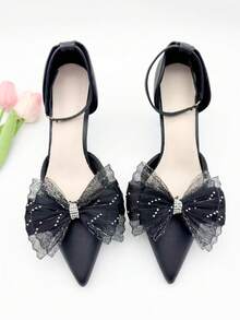 2 buah Jepit Sepatu Pita Kain Elegan yang Dapat Dilepas - Sempurna untuk Pernikahan, Pesta Pengantin, dan Sepatu Hak Tinggi - MultiWarna - View 14