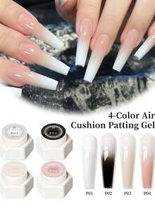 Cat Kuku Gel Bantalan Udara, Gel Semi-Padat dengan Jenuh Tinggi, Cocok untuk Salon Kuku dan Penggunaan DIY Sepanjang Musim - MultiWarna - View 1