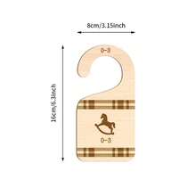 7 Pieces Size Separator, Wardrobe Clothes Separator, Hanging Storage Rack With Horse Pattern, Cute Clothes Hanger Separator, Suitable For Young People's Independent Wardrobe Clothes Size Table, Home Storage And Organization Separator - Multicolor - View 5