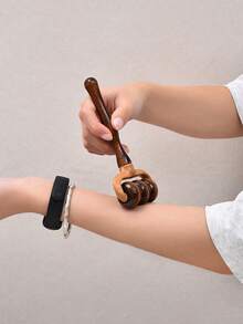 Portable Handheld Muscle Massager With 1 Manual Massage Roller, Suitable For Neck, Back, Shoulders, Hands And Head, Ideal For Home, Office And Gym Use - A - View 4