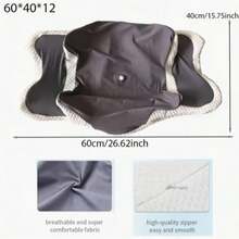 1pc Ergonomic Memory Foam Butterfly Neck Pillow, C-Shaped/Dual Height Adjustable, Transparent Protective Cover Support, Suitable For Side/Back/Stomach Sleeping, Travel And Home Use, Machine Washable, Home Comfort - Multicolor - View 14