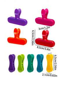 2/8pcs Plastic Bag Clips: Multi-Functional Food Storage Clips, Suitable For Sealing Various Plastic Bags And Snack Bags, Perfect For Kitchen Organization And Storage - Multicolor - View 6