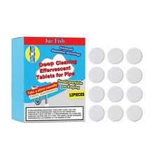 JUE FISH Pipe Cleaning Effervescent Tablets, Toilet, Sink, Kitchen Sink Dissolve Oil And Dirt, Clean And Fresh, Remove Stubborn Clogs And Grime, Deep Grease And Hair Clogs, Eliminate Odors In Pipes - Solid State - View 11