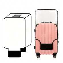 1pc Transparent PVC Luggage Cover, Travel Luggage Protection Cover, Thickened PVC Material, Scratch-Resistant And Wear-Resistant, Home Essential - Clear - View 21