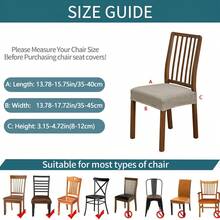 Chair Cover + Chair Leg Caps Set, Anti-Slip With Tongue And Buckle, Soft Elastic Fabric, Machine Washable, Suitable For Office Chairs And Home Chairs, Covers Worn Surfaces - Multicolor - View 7