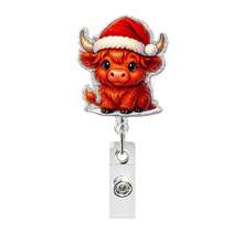 1pc Christmas Fun Scroll-Style ID Badge Holder, ID Card Name Tag Clip, Christmas Fun Design, Suitable For Doctors, Nurses, Office Staff, Party Use, Back To School Essential, Christmas Badge Home Decor Christmas Decoration Room Decor - Multicolor - View 7
