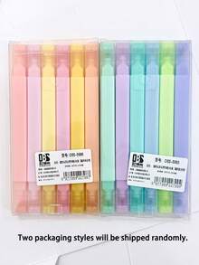 12/8/6/1支雙頭螢光螢光筆，學生文具，適用於重點標記，快乾墨水，適合筆記、教科書標記、手帳記錄與辦公使用，返校季 - 螢光筆 - 查看 11