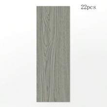 22pcs Wood Grain Panel 3D Waist Line PVC Material Self-Adhesive Backing Baseboard Wall Sticker Floor Trim Corner Line Sticker, Self-Adhesive Floor Decoration Waterproof Durable With Backing - Baseboard 22pcs - View 15