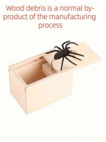 1pc Handmade Wooden Spider Prank Box - Exquisite Joke Box, Ideal Christmas Gift,Halloween Accessories - Multiple Styles - View 11