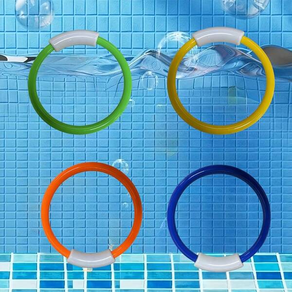 1/4 tum återanvändbara uppblåsbara ringar, perfekta för pool och sommarstrandskul. De är oumbärliga för sommarstrand- och poolfester. (Pooltillbehör, poolflytare, uppblåsbar pool, semesternödvändigheter, strandväska, pooltillbehör, simbassäng)
