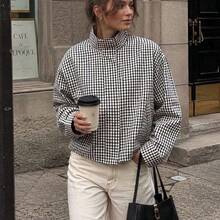 Women Coats - Black and White - View 4