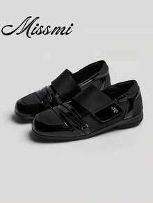 Women's Ins Popular Running Shoes, New Breathable Wedge Heel Casual Sports Shoes, Plus Size Cross-Border - Black - View 1