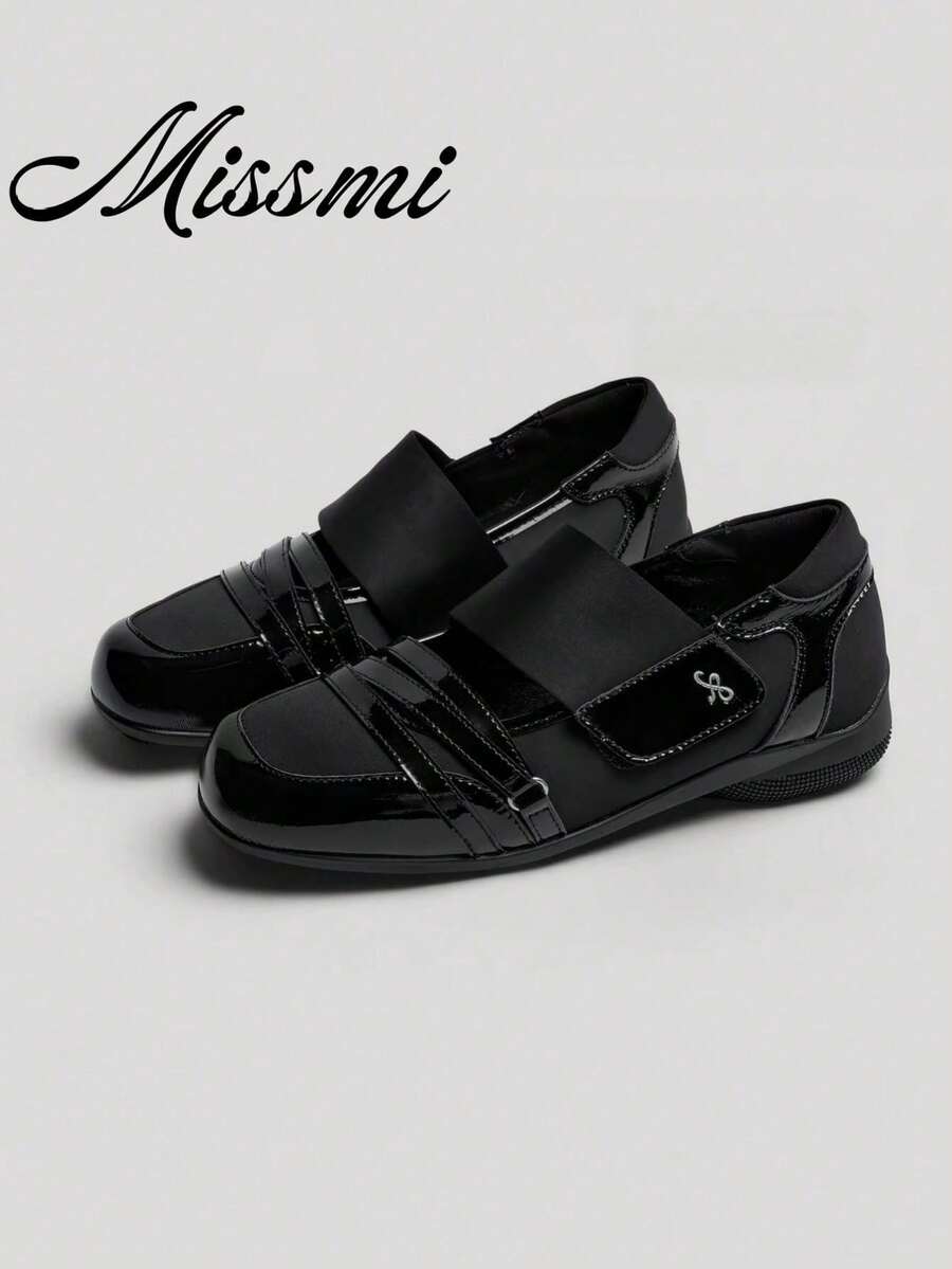 Women's Ins Popular Running Shoes, New Breathable Wedge Heel Casual Sports Shoes, Plus Size Cross-Border - Black - View 1
