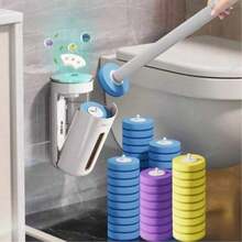 2026 New Disposable Toilet Brush Set, Wall-Mounted No-Dead-Angle Cleaning Brush, Replaceable Brush Head, Contactless Cleaning, Bathroom Household Cleaning Tool, Suitable For Cleaning Toilet, Bathroom, Bathtub, Swimming Pool, Perfect For Back To School Season Gift - Multicolor - View 12