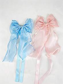 French Style Bowknot Curtain Tieback, Sheer Satin Ribbon Curtain Rope, Multi-Color No-Drill Curtain Tie, Suitable For Semi-Transparent And Regular Curtains, For Bedroom, Living Room, Romantic Home Decor - Multicolor - View 10