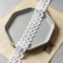 Retro Embroidered Lace Ribbon Tassel Lace Trim, 1.73 Inches Wide. Lace Decorative Technique. Suitable For DIY Embroidered Bed Skirts, Wedding Party Decorations, Jumpsuits, And Craft Decorations | Embossed Design | Decorative Item - Multicolor - View 6