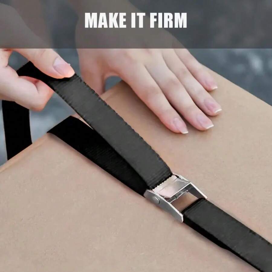 Adjustable Tightening Strap For Kayak, Suitable For Cargo, Luggage, Motorcycle, Truck, SUV And Car Roof Rack - A - View 1