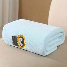 Newborn Bath Towel, Ultra Soft Absorbent Quick Dry Bath Towel, Thickened Coral Fleece Blanket No Shedding - Multicolor - View 8
