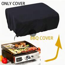 1pc Heavy Duty Grill Cover, 210D Polyester Tabletop Grill Cover, Fits 17" Blastone 1971 Model Without Lid - Black - View 5