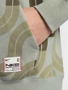 Nike Authentic Sportswear CNY Men's Thermal Lined Printed Sweatshirt HV8207-370 - HV8207-370 - View 5