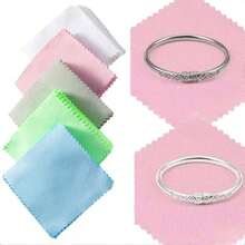 10-50 Pieces 8x8cm Polishing Cloth Silver Cleaning Polishing Cloth Soft Cleaning Wiping Cloth For Silver And Gold Jewelry Tools - Silver Polishing Cloth - View 2