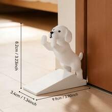 1pc 3D Cute Puppy Door Stopper, Fun Healing Home Decor, Durable Plastic Door Stopper For Home Decoration, Anti-Collision Door Stopper To Prevent Door Slamming And Scratching, Gift For Pet Lovers - A - View 6