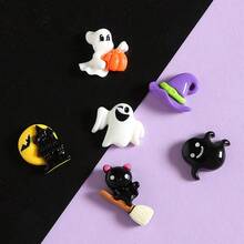 Halloween Resin Small Accessories DIY Water Cup Fridge Magnet Phone Case Shoe Charm Hair Accessory Holiday Decor - Multicolor - View 4