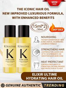 Kérastase Kerastase [迷你尺寸] [補充裝] 山茶花精華賦活精華油 15ml*2/30ml | 保濕精華油，撫平毛躁，增加光澤 | 含野山茶花精華 | 適合所有髮質 [隨機包裝 (2款)] - NEW 15ml*2 - 查看 1
