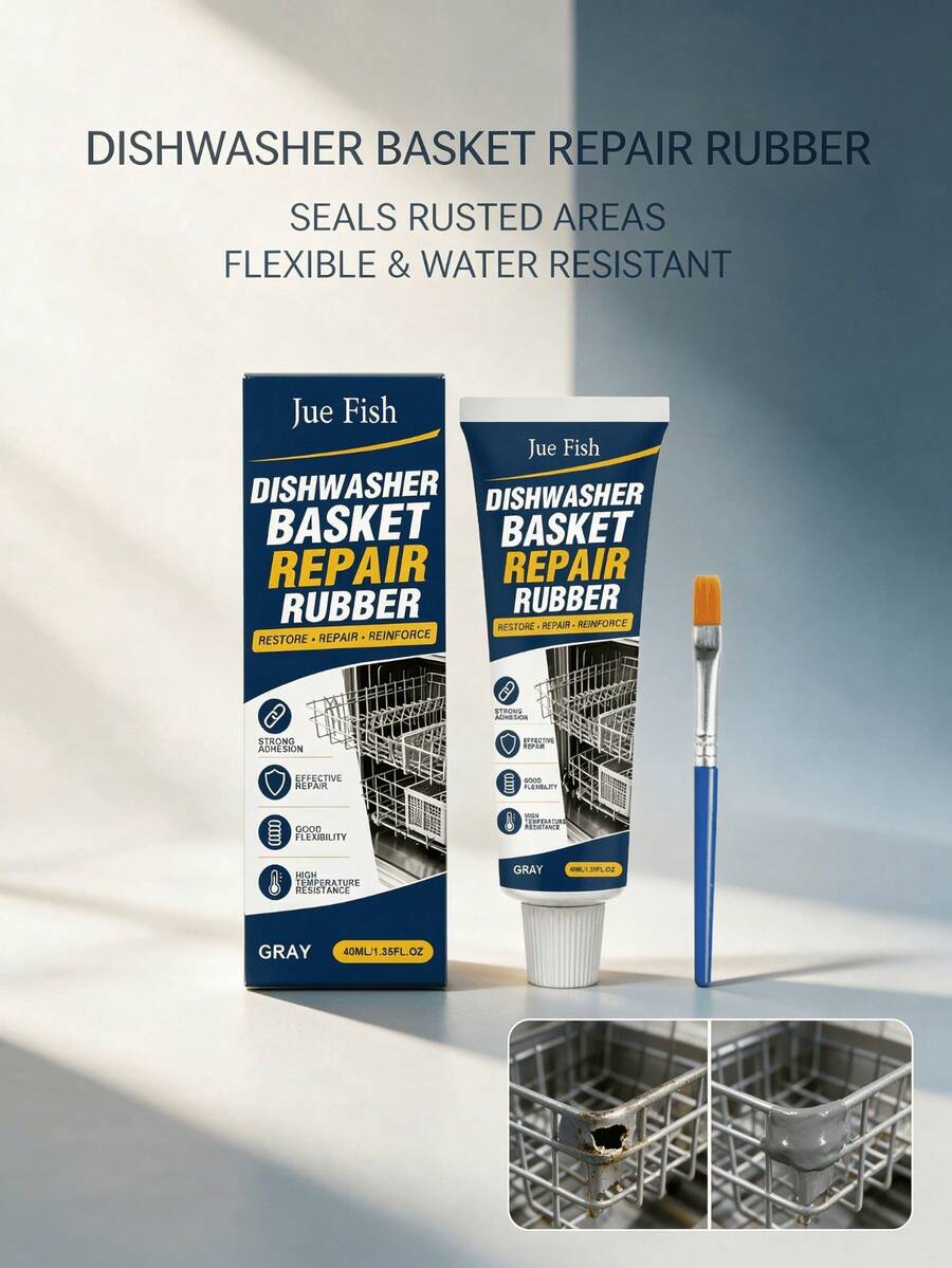 JUE FISH Dishwasher Blue Repair Rubber, Corrosion-Resistant, Gentle, Tough, Washable Repair Rubber - A - View 1