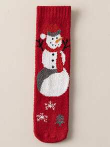 1/3/5 Pairs Christmas Socks Mid-Calf Thickened Coral Fleece Socks For Men And Women, Christmas Gift Socks, Winter Sleep Floor Socks, Couple Socks - Multicolor - View 23