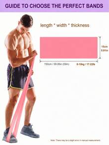 2pcs/Set Resistance Band Set, 150cm Strength Training Elastic Bands, Suitable For Yoga, Pilates, Stretching, Rehabilitation, Strength Training, Muscle Shaping And Flexibility Enhancement, Different Resistance Levels, Home Fitness Bands, Summer Travel Gift - Upgraded Set - View 5