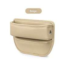 Car Seat Gap Filler Storage Box PU Leather Center Console Side Pocket Organizer Multi-Function Front Seat Gap Storage Box Can Store Phone, Wallet, Keys, Cards And Coins Car Interior Accessories (Black/Brown/Beige/Burgundy) - A - View 12