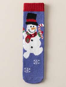 1/3/5 Pairs Christmas Socks Mid-Calf Thickened Coral Fleece Socks For Men And Women, Christmas Gift Socks, Winter Sleep Floor Socks, Couple Socks - Multicolor - View 25