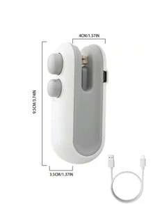 Portable Mini Food Sealer, Built-In Magnetic USB Charging, Portable Mini Heat Sealer, Suitable For Picnic And Travel. Manual Plastic Bag Sealer, Suitable For Potato Chip Bags, Cookie Bags, Snack Bags, Etc. - Multicolor - View 11