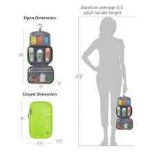 Compact Hanging Toiletry Kit - Lime - View 4