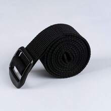 1pc Solid Color Casual Vintage Street Workplace Polyester (Polyester) Men's Belt All Season Woven - Black - View 2