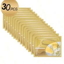 10pcs/20pcs/30pcs(15 Pairs) Gold Eye Masks, Moisturizing And Nourishing, Reduce Dark Circles And Puffiness, Tighten And Brighten, Great Gift For Valentine's Day, Essential For Office, Late Nights, And Holiday Travels A Bag Of 2pcs - Collagen - View 9