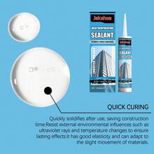 Waterproof Sealant, Nail-Free Sealant For Home, Universal Gap Repair And Bonding For Wood, Metal, Ceramic - 300ml - View 6
