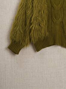 Fashionable Spring/Autumn New Mustard Yellow Casual Elegant Sweater - Yellow - View 6