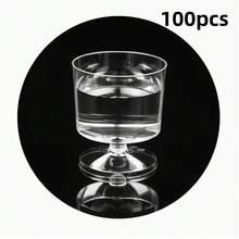 50pcs Mini 60ml Plastic Dessert Cups - Cute Mini Dessert Cups - Perfect For Mousse, Pudding And Appetizers - Perfect For Weddings, Parties And Events - Event Tableware - Clear - View 10