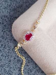 1pc S925 Sterling Silver Delicate Hollow Lace Design Oval Pendant Bracelet For Women, Luxury Atmosphere Accessory, Niche High-End Style Hand Jewelry, Versatile For Daily Commute And Date Wear, Exquisite Gift For Girlfriend - Oval - View 4