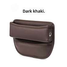 Car Seat Gap Filler Storage Box PU Leather Center Console Side Pocket Organizer Multi-Function Front Seat Gap Storage Box Can Store Phone, Wallet, Keys, Cards And Coins Car Interior Accessories (Black/Brown/Beige/Burgundy) - A - View 16