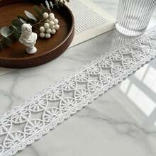 Pita Renda Bordir Retro dengan Rumbai, Lebar 2,8 Inci. Teknik Dekorasi Renda. Cocok untuk Rok Tempat Tidur Bordir DIY, Dekorasi Pesta Pernikahan, Jumpsuit, dan Dekorasi Kerajinan. | Desain Timbul | Barang Dekoratif - Beraneka warna - View 10