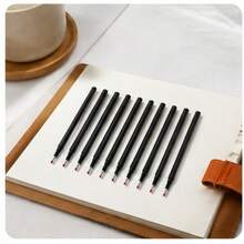 10pcs Black Pen Refills, Smooth Writing Replacement Ink Cartridges, Quick-Drying Fine Point Refills For Ballpoint Pens, Office & School Supplies, Back To School Stationery, Daily Writing, Note-Taking - Black Pen Refill - View 4