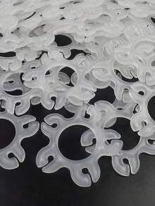 20pcs Plum Blossom Balloon Clips, Plastic Balloon Ring Tie Clips, Flower-Shaped Balloon Fixing Buckles, Birthday Party Wedding Room Balloon Arch Decoration Accessories - A - View 2