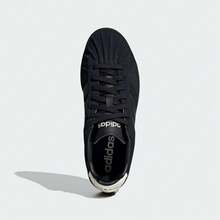 Adidas Street Talk Men's Black Solid Color Comfortable Versatile Street Style Sneakers - Black - View 4