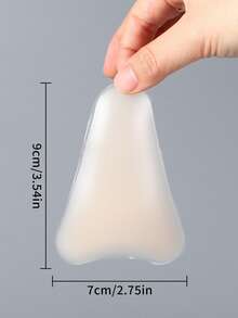 1/3pcs Anti-Exposure Transparent Thin Water Drop Invisible Silicone Intimate Pads For Underwear - Multicolor - View 5