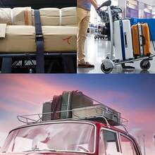 Adjustable Tightening Strap For Kayak, Suitable For Cargo, Luggage, Motorcycle, Truck, SUV And Car Roof Rack - A - View 8